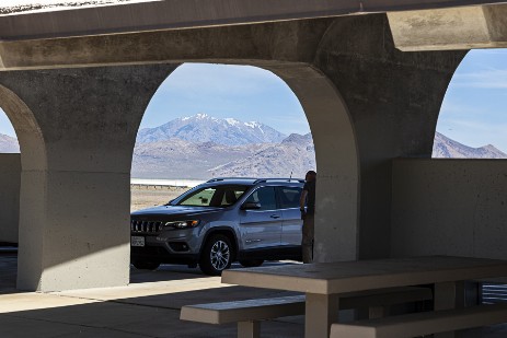 Rest Area an Bonneville Salt Flats