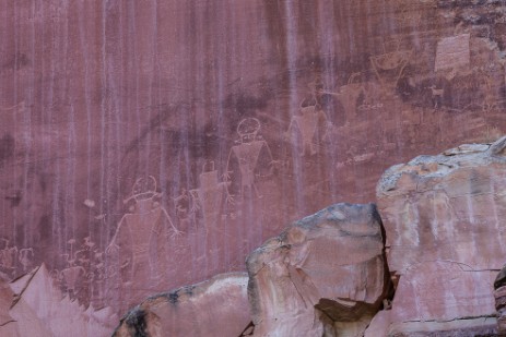 Petroglyphen im Capitol Reef Nationalpark