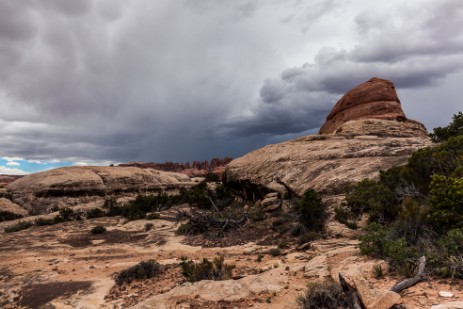 Gewitter im Cheslar Park im Canyonlands Nationalpark
