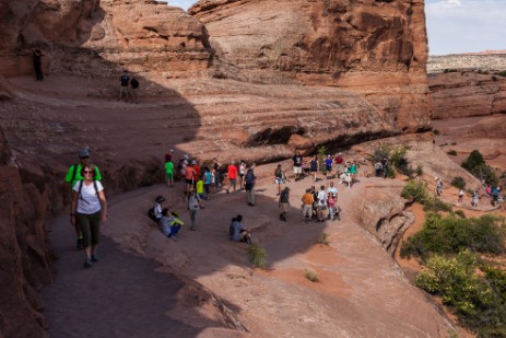 Massenandrang am Delicate Arch