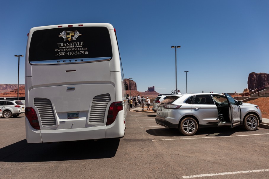 Parkplatz im Monument Valley