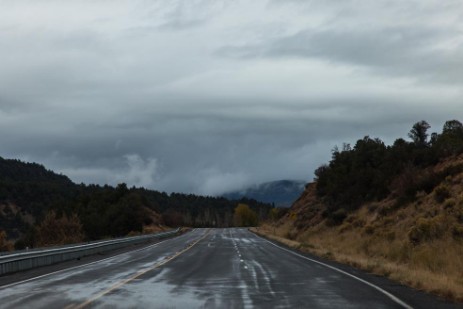 Unwetter auf Weg zum Bryce Canyon