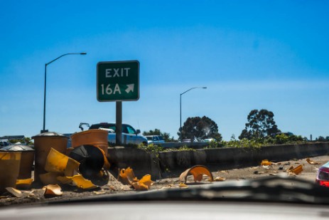 Unfall auf Weg nach San Francisco