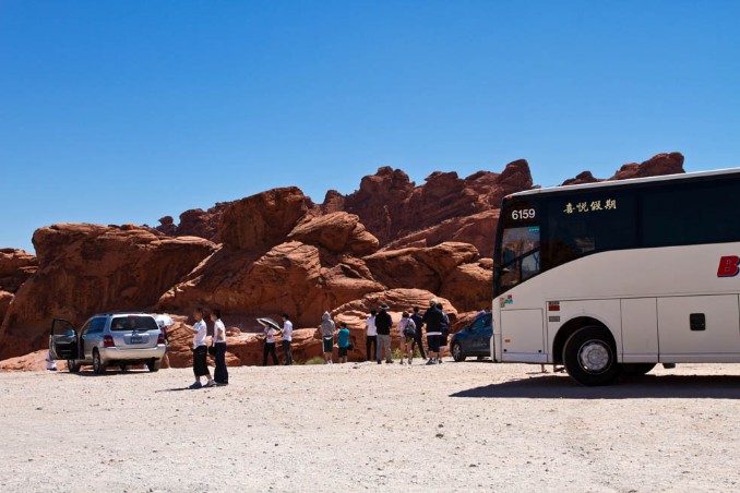 Parkplatz im Valley of Fire