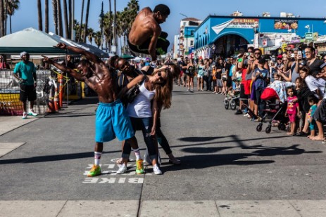 Street Performer am Venice Beach